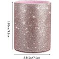 thumbnail image 2 of Portalápices de PU con purpurina, color oro rosa brillante para mujeres y niñas, lujoso portabrochas de maquillaje, organizador de cuero PU, regalo para escritorio, oficina, aula., 2 of 5