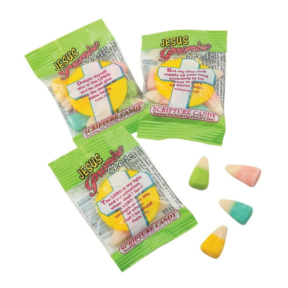 Scripture Candyâ„¢ Jesus Promise Seeds Easter Candy Corn, Edibles, Easter, 17 Pieces