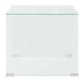 thumbnail image 2 of vidaXL Coffee Table Tempered Glass 49.5x50x45 cm Clear, 2 of 4