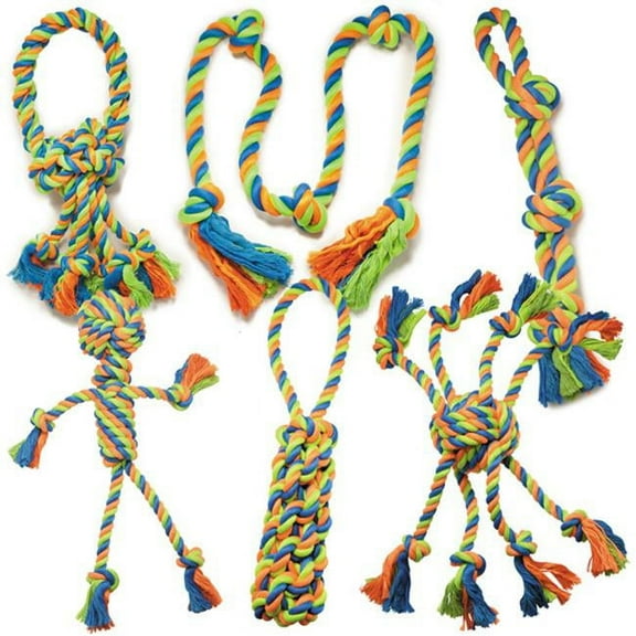 Griggles US0641 11 10 Loops Mighty Bright Rope Dog Toy