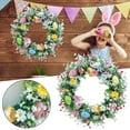 thumbnail image 2 of Clearance Items 35CM Easter Egg Wreath – Spring Berry & Leaves Garland, Colorful Egg Front Door Hanging Decoration for Holiday & Seasonal Decor, 2 of 9