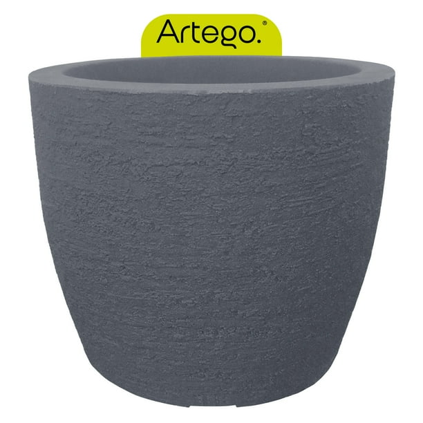 Maceta moderna para exteriores compacta de 20 cm de alto EUROPEAN Artego Japi Hecho en Brasil