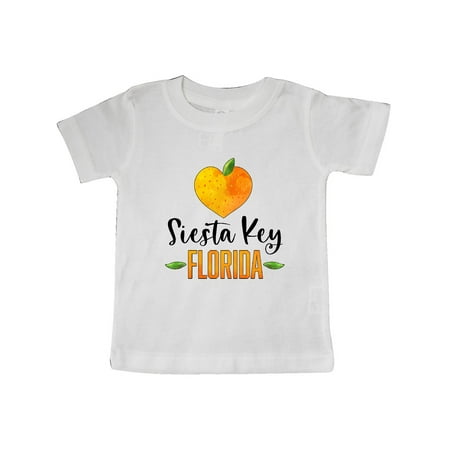 

Inktastic Siesta Key Florida Orange in Heart Gift Baby Boy or Baby Girl T-Shirt