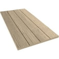 thumbnail image 6 of Ekena Millwork 22"W x 60"H Rustic Four Board Joined Board-n-Batten Rough Sawn Faux Wood Shutters w/No Batten (Per Pair), Primed Tan, 6 of 10