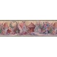 thumbnail image 2 of Fleurs Roses Rustiques Birdhouses Papier Peint Vintage Bord Rétro Design, Rouleau 15' x 7'', 2 of 3