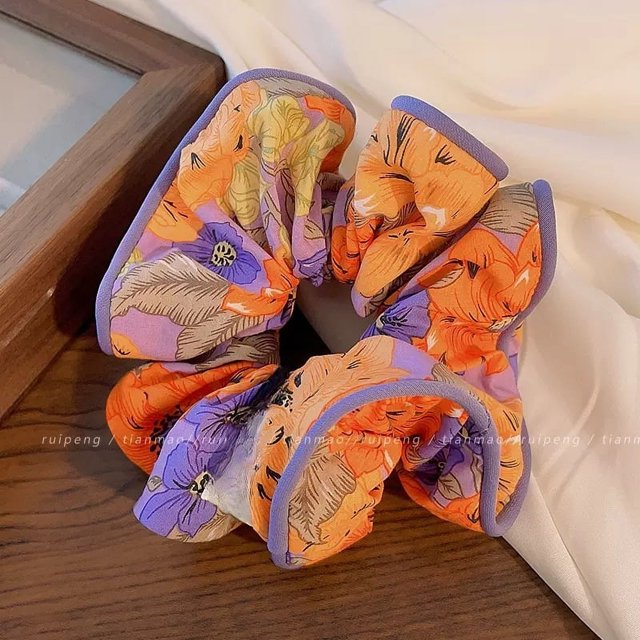 Diadema con diseño de hada Mori con diseño floral de intestino grueso para mujer, estilo bola, diadema con temperamento, tocado sencillo de verano