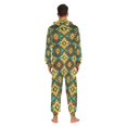 thumbnail image 4 of FORMRS Onesies Pajama for Adults Unisex Hoodie Winter Jumpsuit One Piece Sleepwear, Sizes S-2XL, Geometric Patterns, 4 of 7