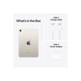 thumbnail image 4 of Apple iPad mini (A17 Pro): Apple Intelligence, 8.3-inch Liquid Retina Display, 256GB, Wi-Fi 6E + 5G Cellular, 12MP Front/12MP Back Camera, Touch ID, All-Day Battery Life — Starlight, 4 of 8