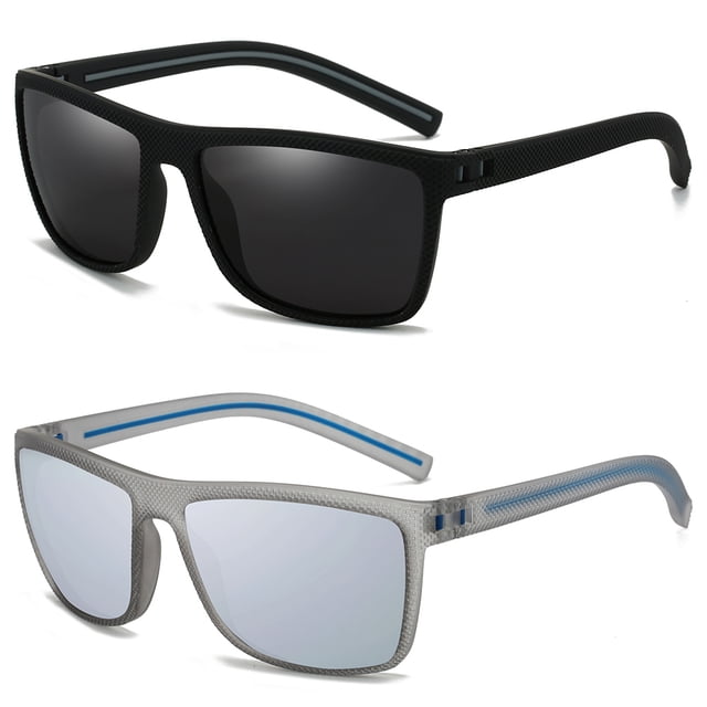 Typpkmm 1/ Sunglasses Men Polarized Women Uv400 Sun Glasses Fishing Goggles Outdoor Sport Eyewear 2PCS