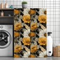 thumbnail image 3 of Peel and Stick Wallpaper Contact Paper Vintage Boho Dark Floral Sunflower Retro Abstract Antique Black Orange Self Adhesive and Removable 23.6in x 118in, 3 of 8