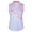 Light Pink/White, variant on Monterey Club Women's Kaleoscope Print Contrast Sleeveless Golf Polo Shirt #2485