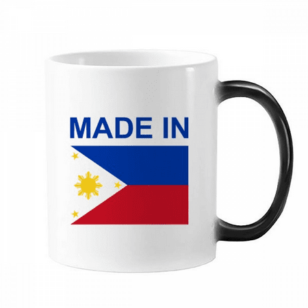 

Philippines Country Love Changing Color Mug Morphing Heat Sensitive Cup With Handles 350ml