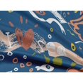 thumbnail image 5 of oneOone Rayon Navy Blue Fabric Ocean Life Fabric For Sewing Printed Craft Fabric By The Yard 56 Inch Wide, 5 of 5