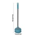 thumbnail image 3 of Heavy-Duty Toilet Plunger with Reinforced Rubber Cup | High Pressure Vacuum Suction for Unclogging Toilets | 5.9x20.8 Inch Household Bathroom Plunger in Blue, 3 of 6