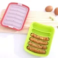 thumbnail image 4 of Molde de silicona para salchichas para hornear de forma saludable, práctico y de grado alimenticio, fácil de liberar, espesado con tapa, herramientas para suplementos para bebés, 4 of 6