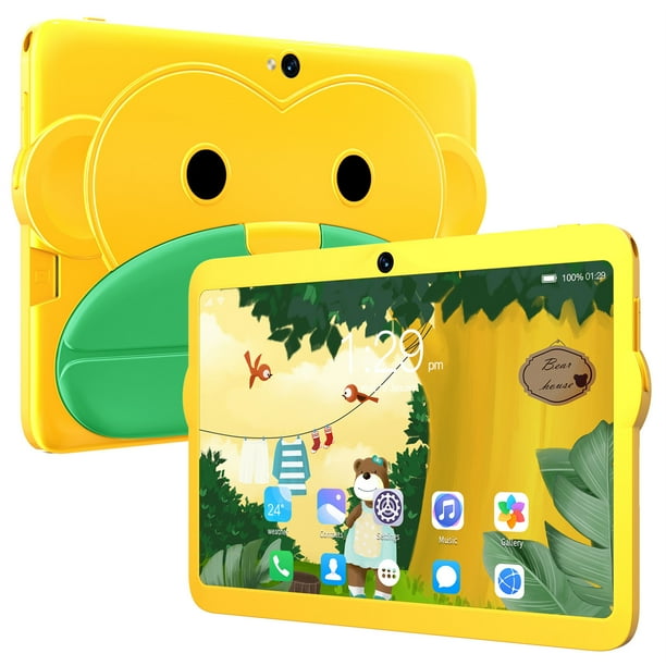 Ganfancp Tablet Pc para Niños Android 7.1 16Gb 7Inch Ips Bluetooth Wifi Bundle Case Artículos En Liquidación 1X Tableta, 1X Cargador, 1X Manual, 1X Funda