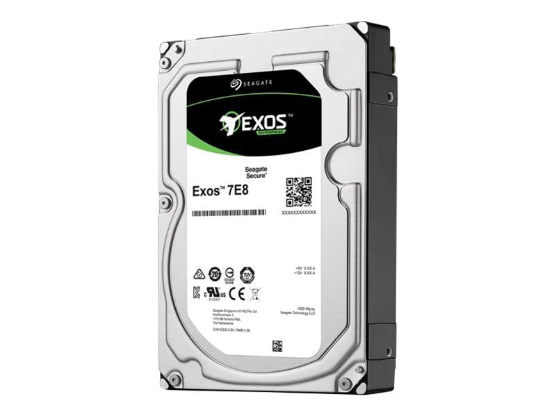 Seagate Exos 7E8 ST4000NM006A - Hard drive - encrypted - 4 TB - internal - 3.5" - SATA 6Gb/s - 7200 rpm - buffer: 256 MB - 256-bit AES - Self-Encrypting Drive (SED)