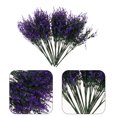 thumbnail image 4 of 15 piezas de lavanda artificial, tallos de lavanda, arreglo floral, tallos de lavanda, decoración de flores falsas, 4 of 8