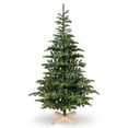 thumbnail image 2 of Soilhill 5FT Pre-lit Christmas Tree with PE&PVC Mixed Tips, 200 Warm White LED Lights, Wooden Base, 2 of 8