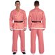 thumbnail image 3 of Chaqueta a rayas de Cosplay de Papá Noel para hombre, abrigo con cinturón, solapa con muescas y doble botonadura, chaquetas con adornos borrosos, prendas de vestir exteriores, 3 of 5