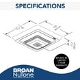 thumbnail image 2 of Broan Bluetooth Ceiling Mounted Ventilation Fan, White, 2 of 8