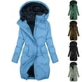 thumbnail image 7 of qucoqpe Women's Long Winter Puffer Coat Plus Size Thicken Fuzzy Fleece Lined Parka Warm Down Jacket With Faux Furs Hood, 7 of 7