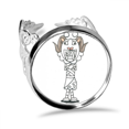 thumbnail image 1 of Egypte horus Mouton Chapeau Anneau Réglable Amour Mariage Fiançailles, 1 of 3