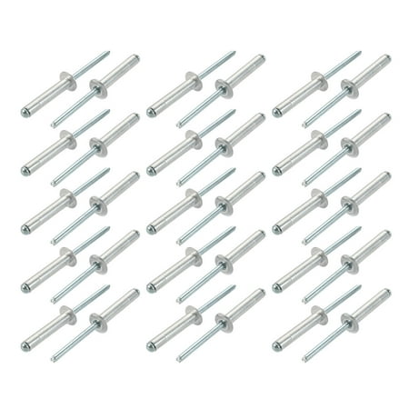 

Tasharina 30 Pcs 6mm x 30mm Aluminum/Steel Open End Blind Rivets