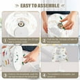 thumbnail image 4 of Bedside Table Lamp, Fully Dimmable Lamp with USB Interface Cable for Bedroom Living Room, Office, Dorm Easter Bunnies and Baskets, 4 of 8