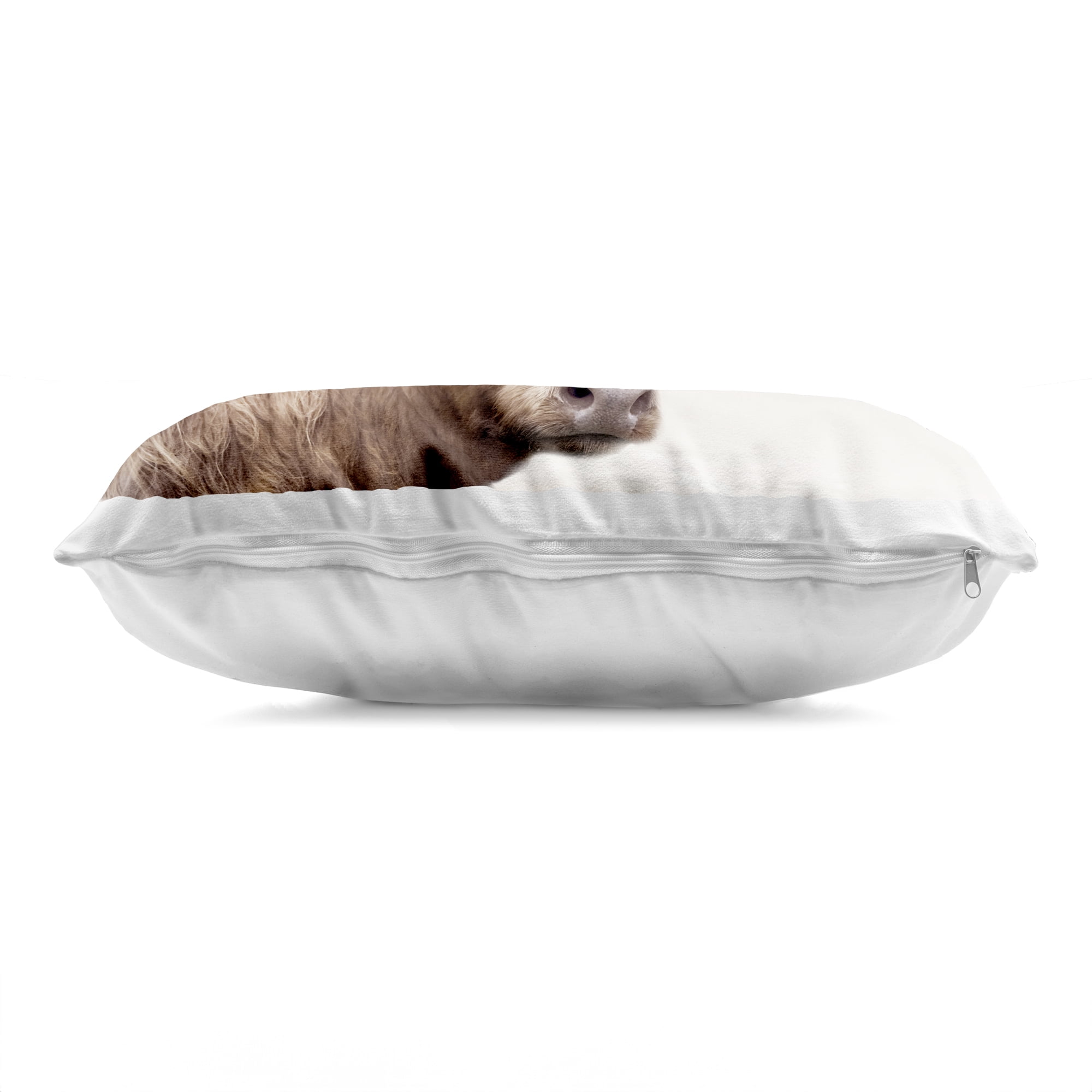 Stupell Industries Shaggy Highland Cow & Clouds Decorative Printed Throw Pillow, design by CAD Designs, 14 x 7 x 20