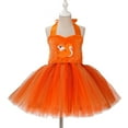 thumbnail image 2 of KAUOD Girls Cute Animal Print A-Line Tulle Dress Flannel Sleeve Birthday Party Smocked Dresses Kids Elegant Pleated Skirts, 2 of 6