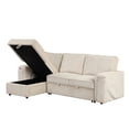 thumbnail image 5 of Miekor Furniture Upholstery Sleeper Sectional Sofa with Storage Bags and 2 cup holders on Arms W4US2AAA, 5 of 9