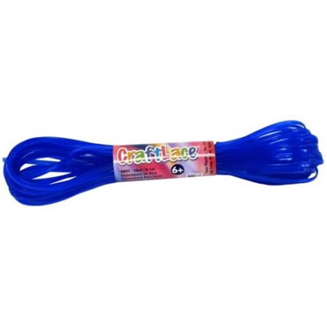 CraftLace Hank Fluorescent Bleu Foncé - 10 yds - Lot de 24