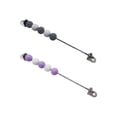 thumbnail image 1 of 2x tablero de de , accesorios de bricolaje, juguete sensorial de habilidad práctica, tablero de actividades de aprendizaje, tablero sensorial de juguete para gris violeta Macarena tablero ocupado, 1 of 7
