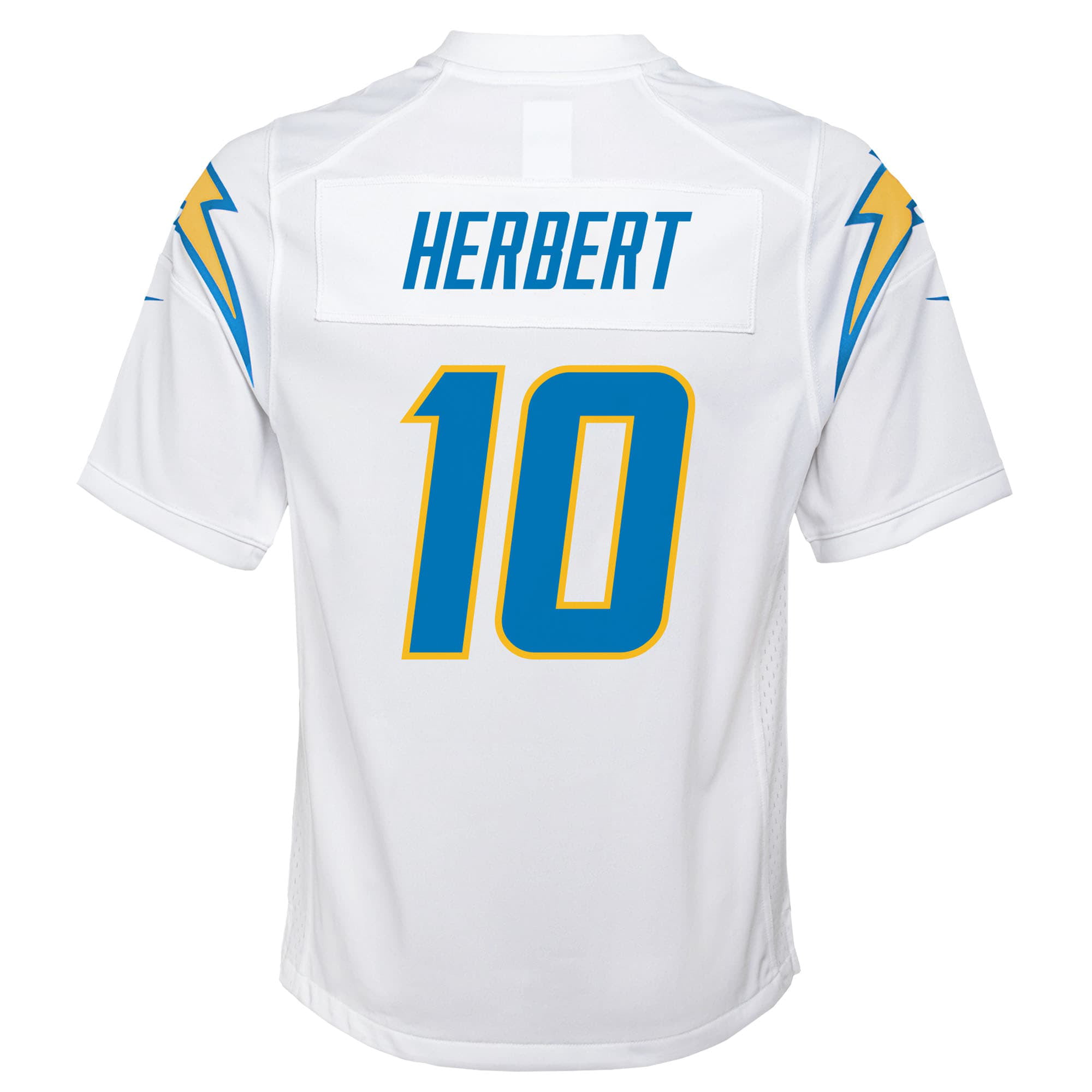 Justin Herbert Chargers Men's White Jersey 