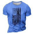 thumbnail image 1 of Camisetas de Manga Larga para Hombres Imprimir Casual Cuello Redondo Camiseta de Manga Corta, Camisetas de Manga Larga para Hombres Algodón, 1 of 4