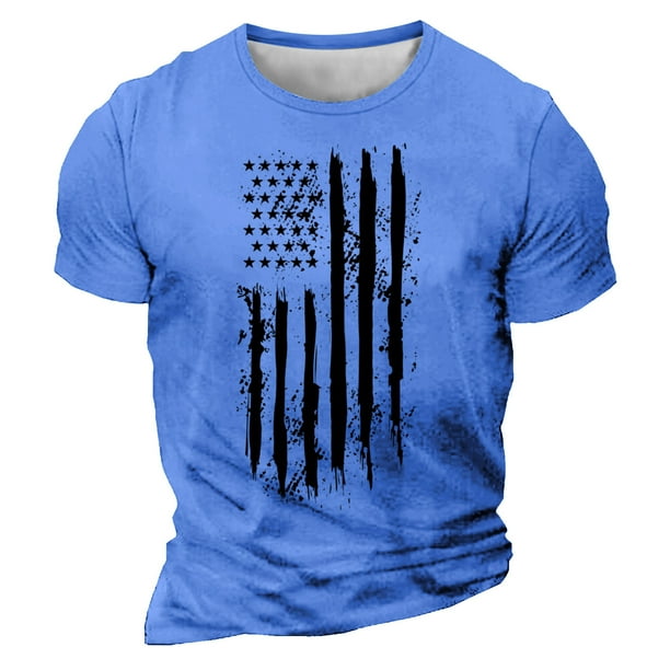 Camisetas de Manga Larga para Hombres Imprimir Casual Cuello Redondo Camiseta de Manga Corta, Camisetas de Manga Larga para Hombres Algodón