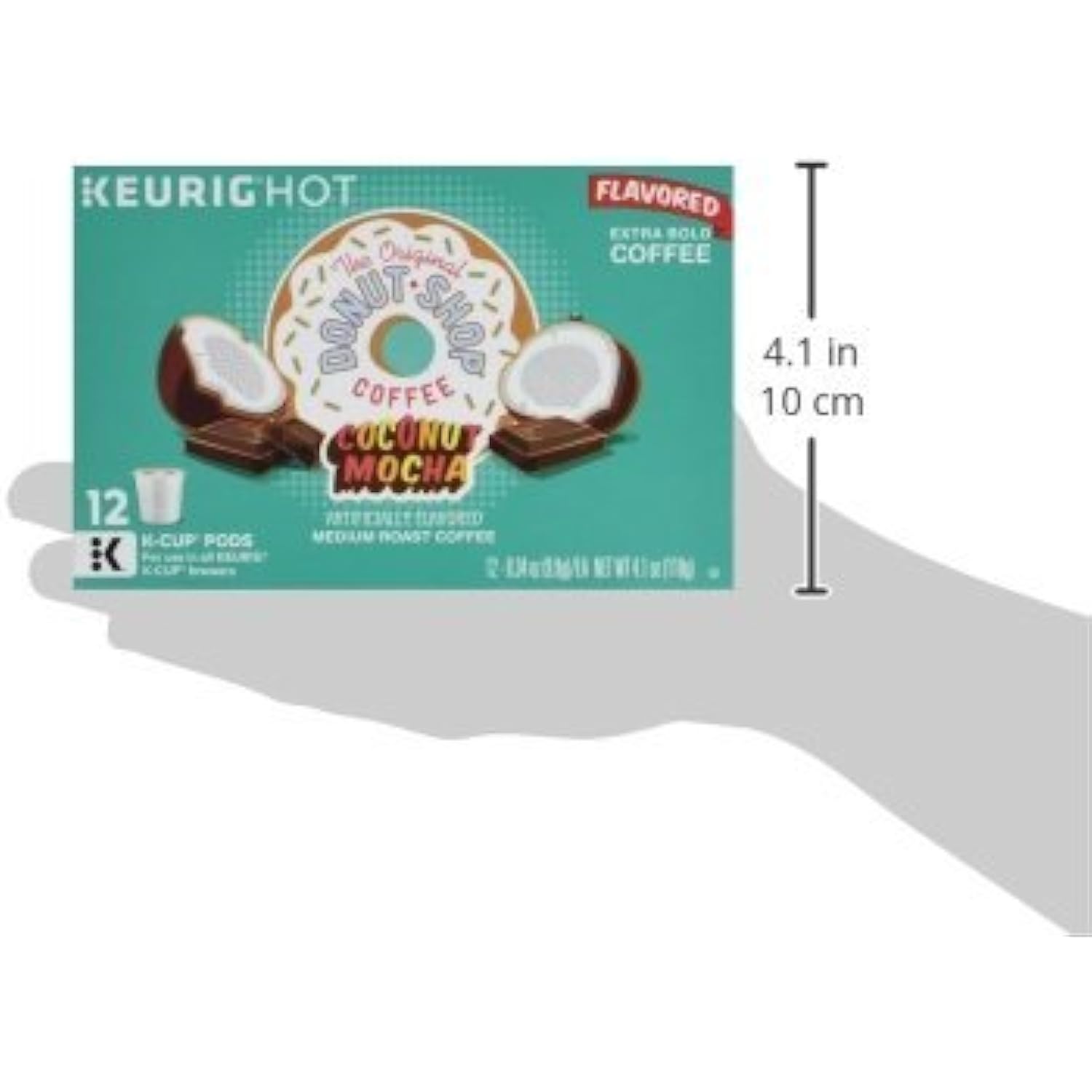 The Original Donut Shop Coconut Mocha Medium-Roast Coffee K-Cup Pods (12-Count Box) (Retail Packaging)