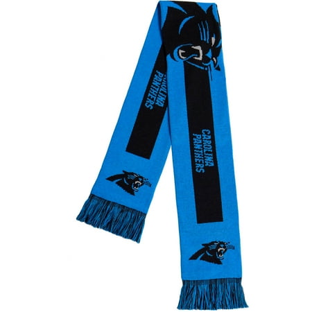 Football Scarf - Forever Collectibles - NFL Adult Big Logo Scarf, Carolina Panthers