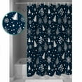 thumbnail image 3 of Small Stall Shower Curtain 36x78 Inch Narrow Half Size Christmas Bath Curtains Bathroom Decor Snowflake Xmas Tree Botanical Berry Waterproof Fabric Shower Curtain Set with Hooks 36 Inch, 3 of 6