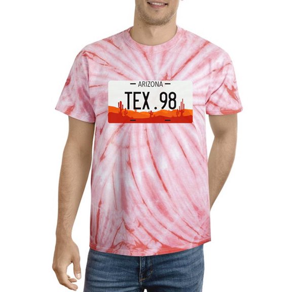 Car Plates Tex 98 Tie Dye Crystal Men -Image by Shutterstock, Male Medium