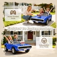 thumbnail image 4 of iYofe 24V 2 Seater Licensed 1970 Dodge Charger R/T Powered Ride on Cars, Kids Electric Toys Car with Remote Control, 4 Wheels Spring Suspension, Blue, 4 of 10