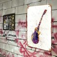 thumbnail image 4 of Placa Metal Vintage Guitarra Pintura Hierro Rectangular Arte Pared Del 20x30cm, 4 of 9