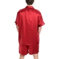 thumbnail image 4 of Men's 100% Silk Short Pajamas Set, 4 of 10
