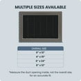 thumbnail image 5 of Hart & Cooley 6" x 12" Heavy Duty Steel Floor Grille, HVAC Vent Cover, Brown, 5 of 10