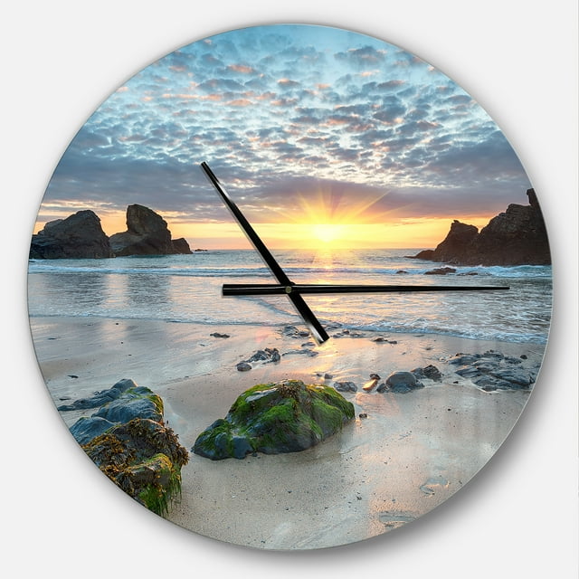 DesignArt Belle Horloge Murale Grande Baie de Porthcothan