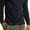 Navy, variant on Men's Henley 3-Button Pullover Cotton T-Shirt Long Sleeve Crew Neck