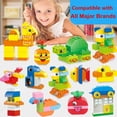 thumbnail image 2 of Large Building Blocks, 135 Pieces Kids Toddler Educational Toy Classic Big Size Bricks Building Blocks, 20 Fun Shapes with Reusable Storage Bucket, Compatible Block Construction Toys, STEM Gift T, 2 of 7