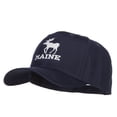 thumbnail image 2 of Maine State Moose Embroidered Twill Cap - Navy OSFM, 2 of 5