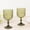 Dusty Sage, variant on Balsa Circle 12 Dusty Blue 15oz Shatterproof Plastic Wine Glasses Embossed Floral Pattern
